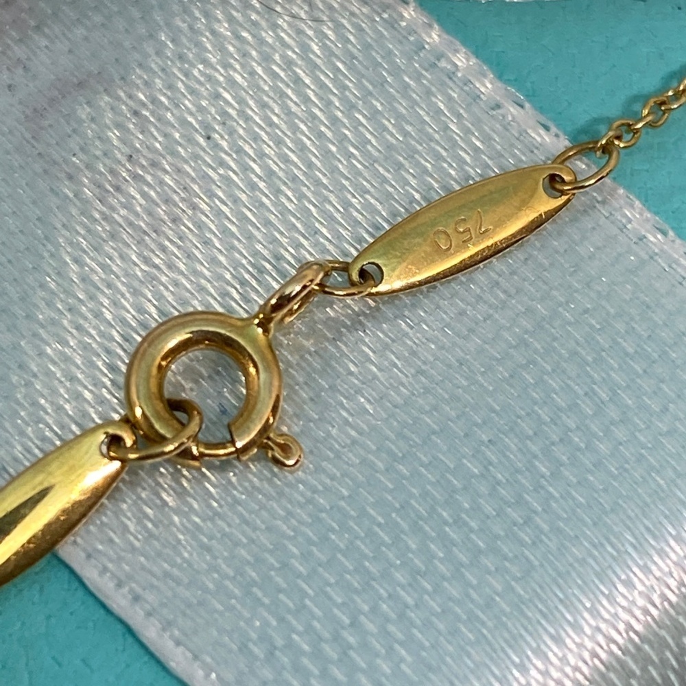 Tiffany & Co Elsa Peretti .10 carat  Diamond by the Yard 16” Necklace - Picture 6 of 8